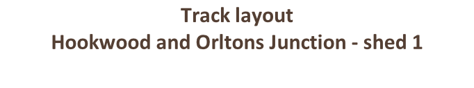 Track layout Hookwood and Orltons Junction - shed 1